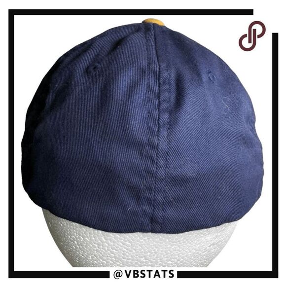 Volcom Boys Full Stone Two-Tone FlexFit Baseball Cap Blue Yellow - Picture 2 of 8